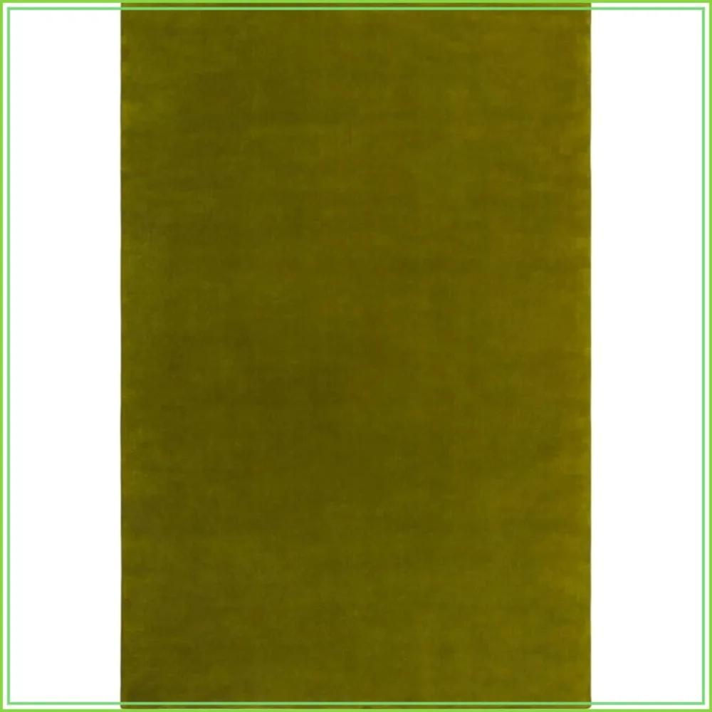Hand Tufted Wool Area Rug Milano Green 5x7 ft Rectangle Carpet for Living Room Bedroom