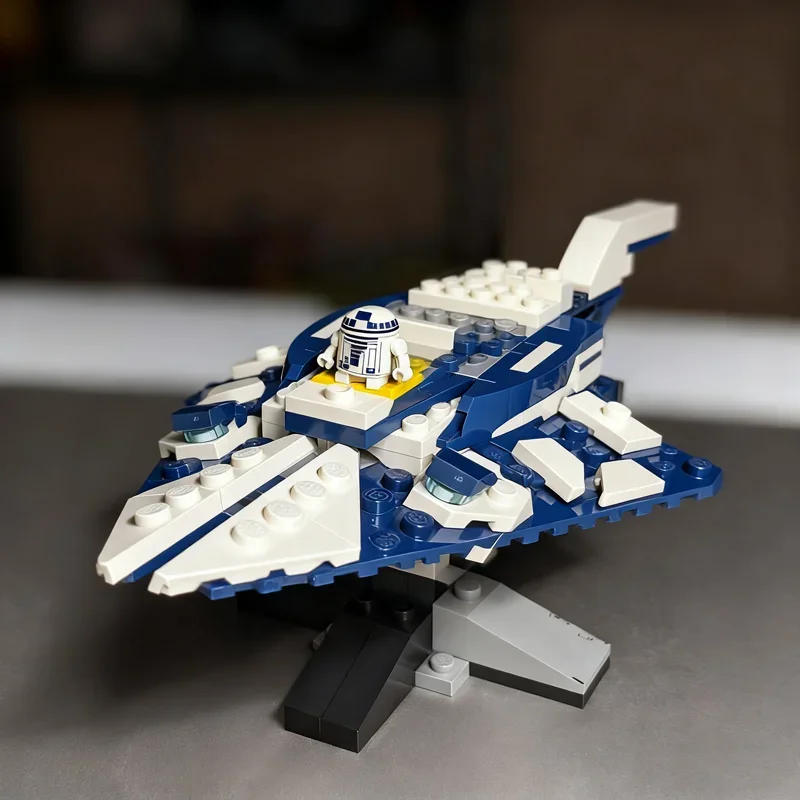 154pcs MOC Plo Koon Starfighter Microfighter Starry Sky Wars Model Building Blocks Festival Gift Construction Toys Education