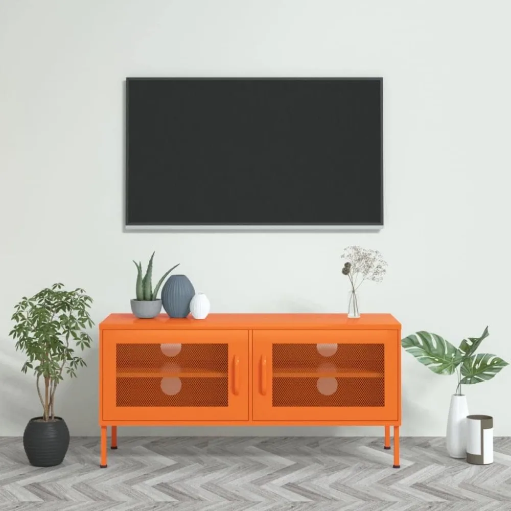 

TV Stand Orange 41.3"x13.8"x19.7" Steel,TVs Benches & TV stands-34.76lbs
