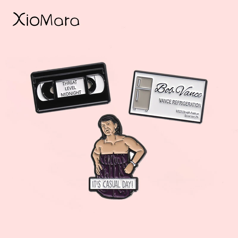 Bedrohung stufe Mitternacht Magnetband Emaille Pins es lässig Tag Vance Kühlung Broschen Revers Abzeichen Schmuck Fans Geschenk