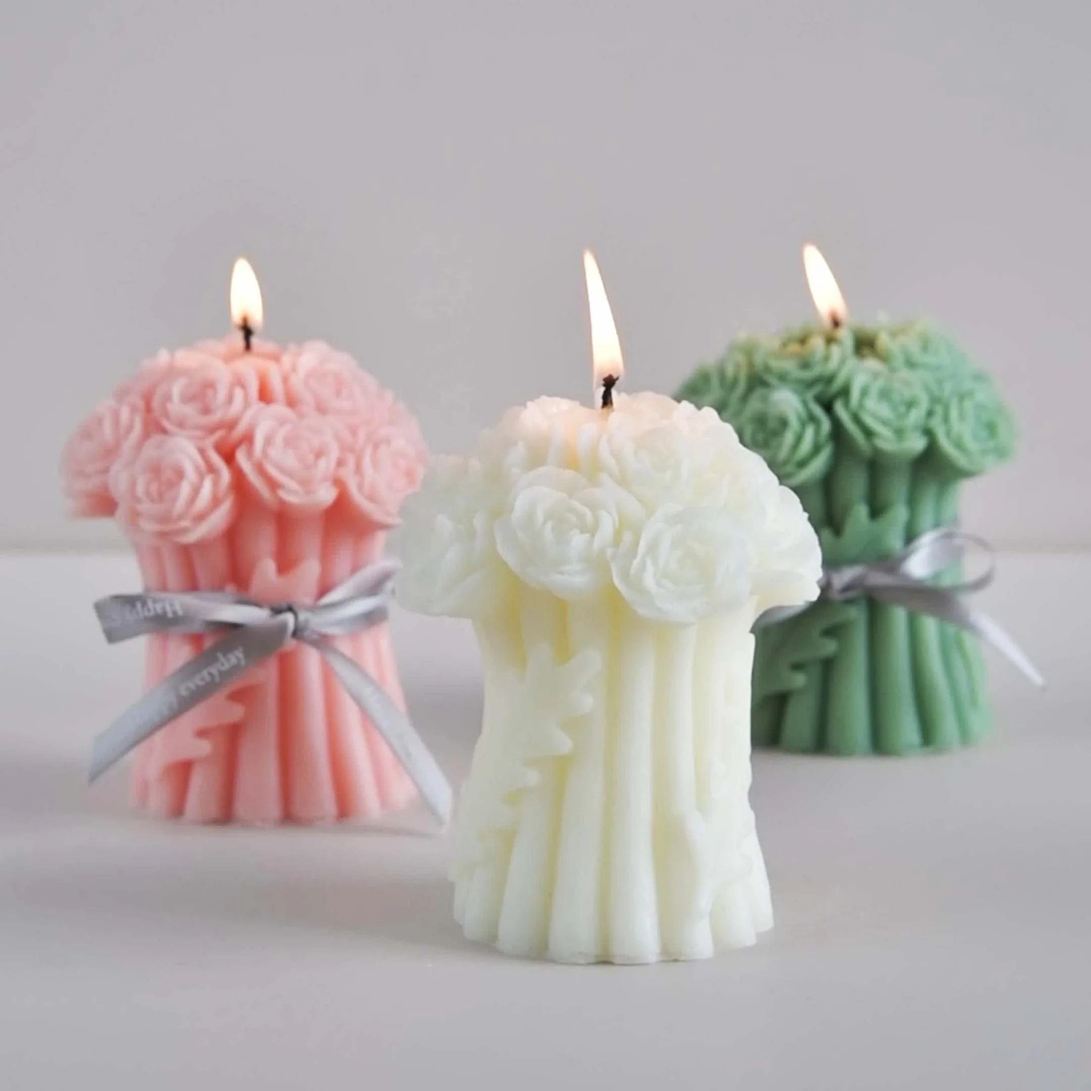 Handmade Decorative Flower Scented Candles for Wedding Home Decoration Scented Candles Private Label