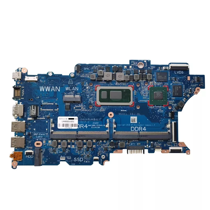 

L44889-601 For Probook 450 G6 Laptop Motherboard I5-8265U MX130 2G 100% Full Tested