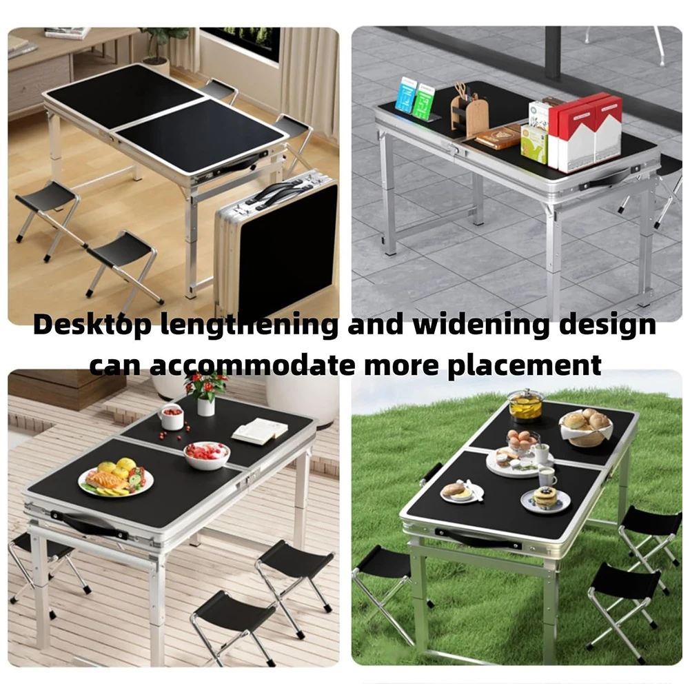 Small Outdoor Camping Folding Table Picnic BBQ Portable Foldable Desk Ultralight Aluminium Alloy+Wood Board Home Indoor Table