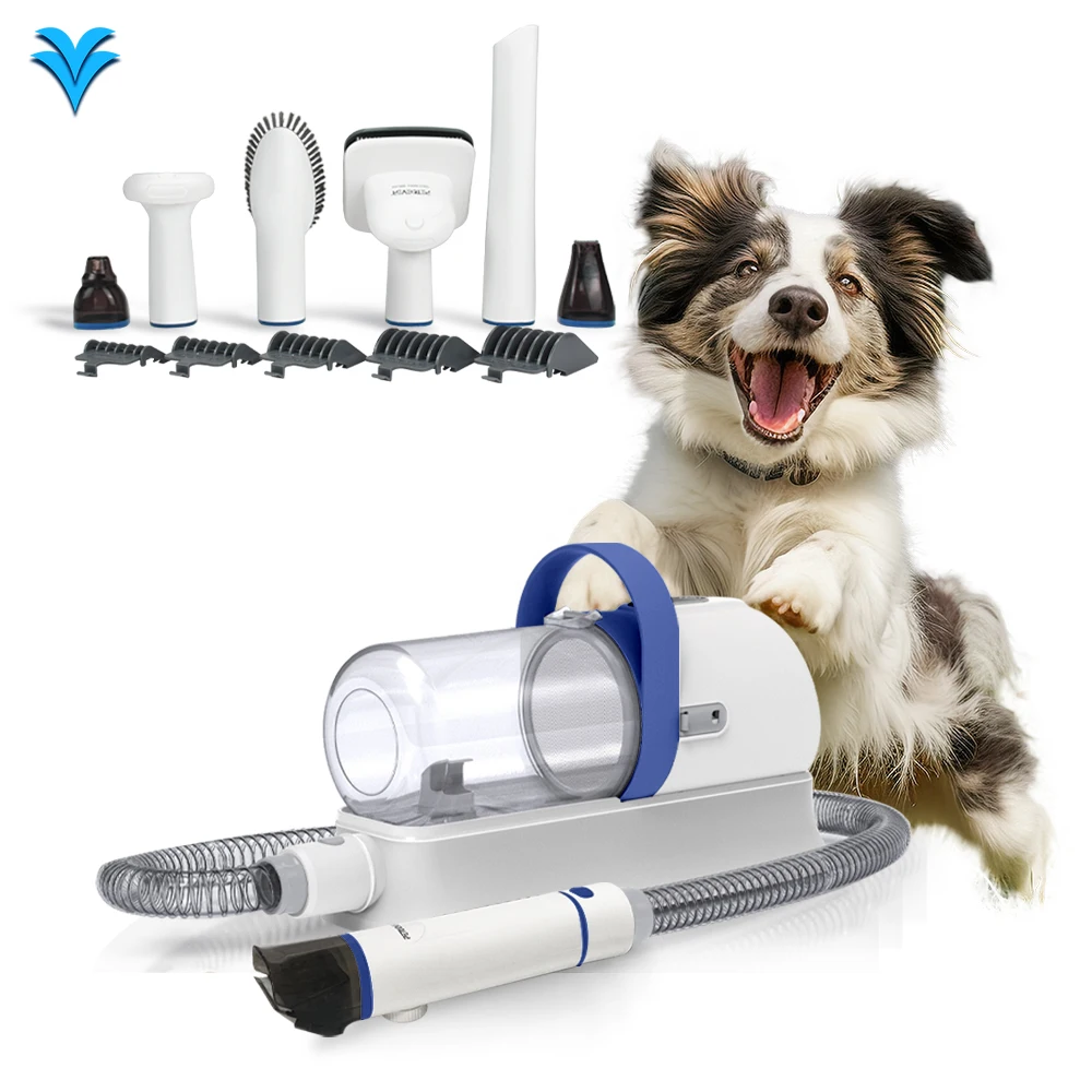 

Ready to Ship Stylish Grey Electric Pet Hair Clipper with 7 in 1 Grooming Tools for AllinOne Care