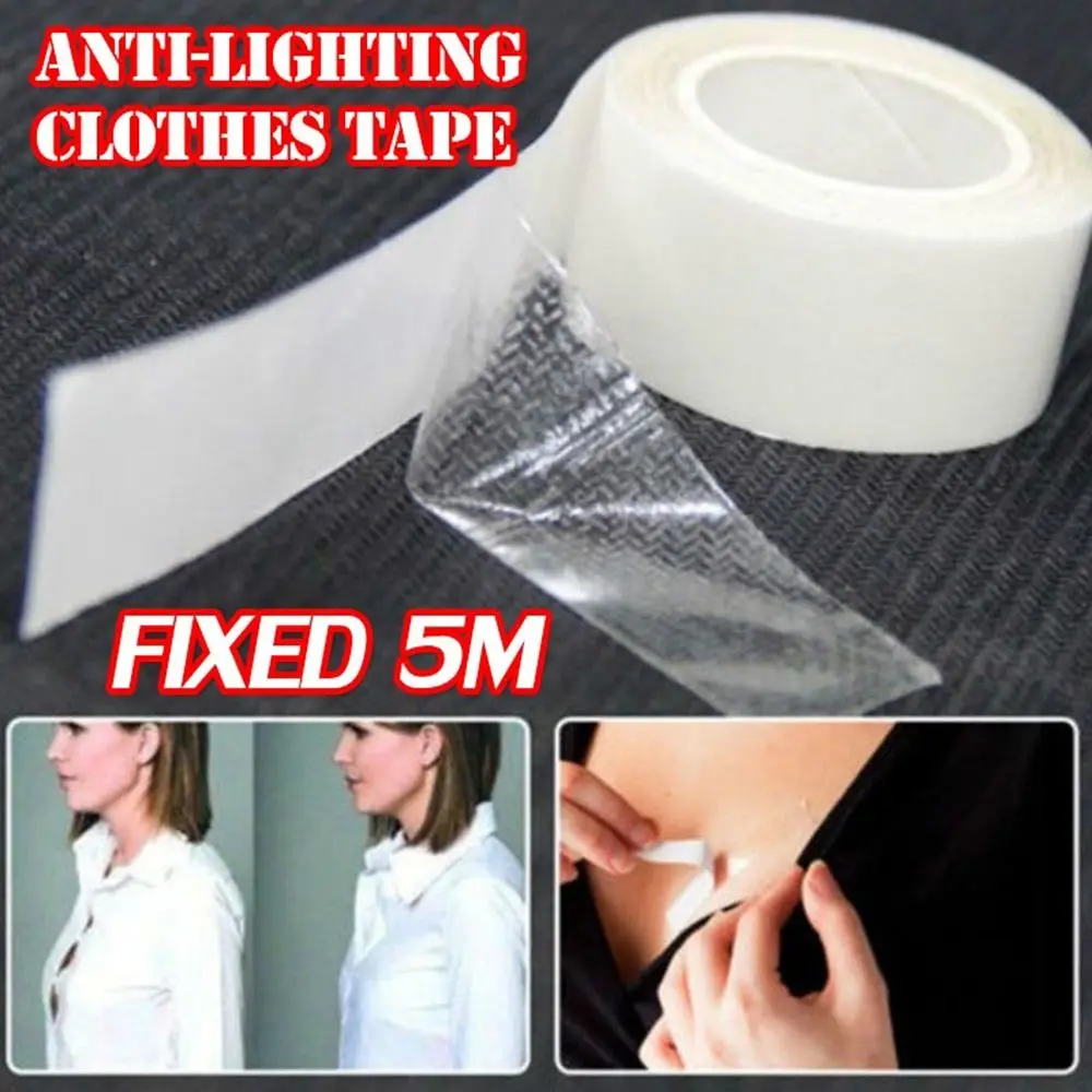 

Double Sided Adhesive Safe Cloth Tape Bra Invisible Tape Clothing Clear Lingerie Bra Strip Medical Waterproof Clothes Tape