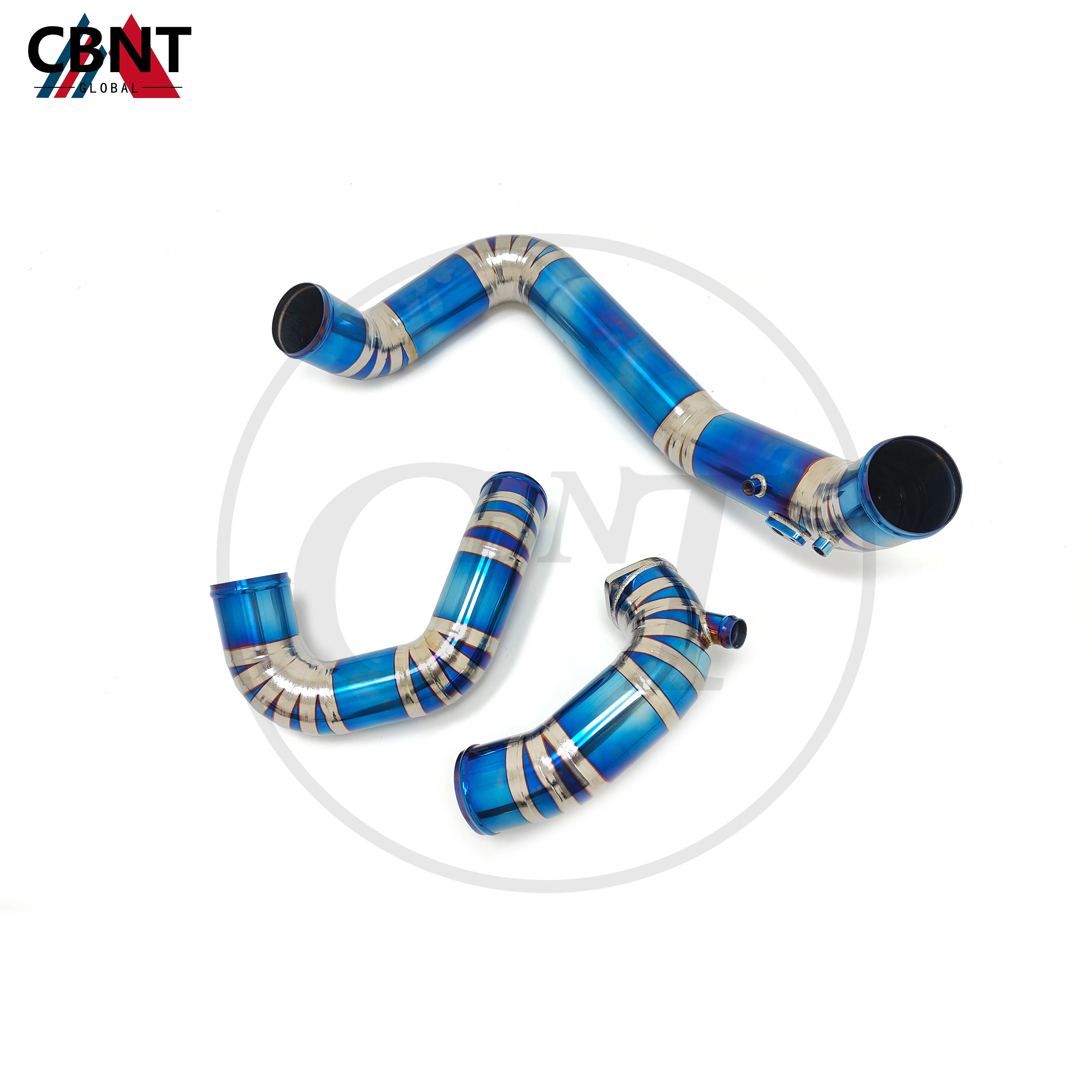 CBNT for Audi S4 S5 3.0T 2017-2023 Tuning Turbo Ducts Engine Air Intake Pipe High Quality Titanium Alloy Charge-pipe