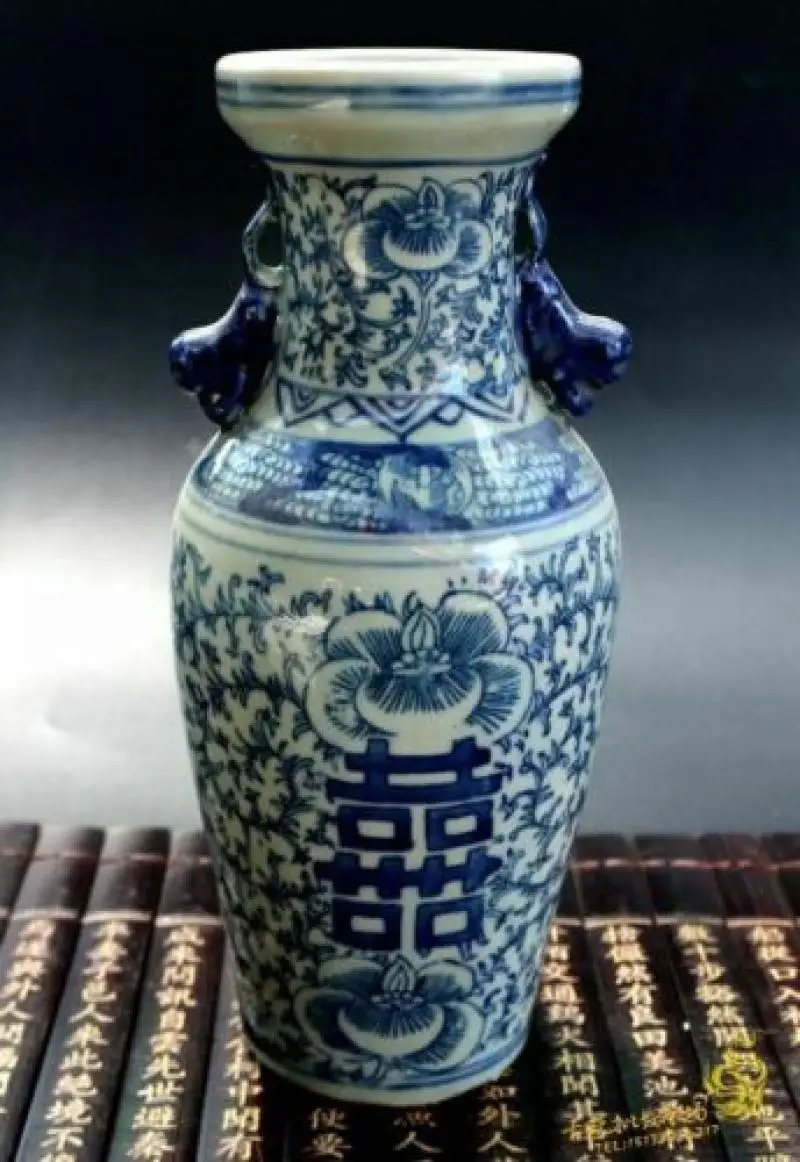 

Collection Old Chinese Blue&white Porcelain Handmade Antique Ornaments Jar Vase