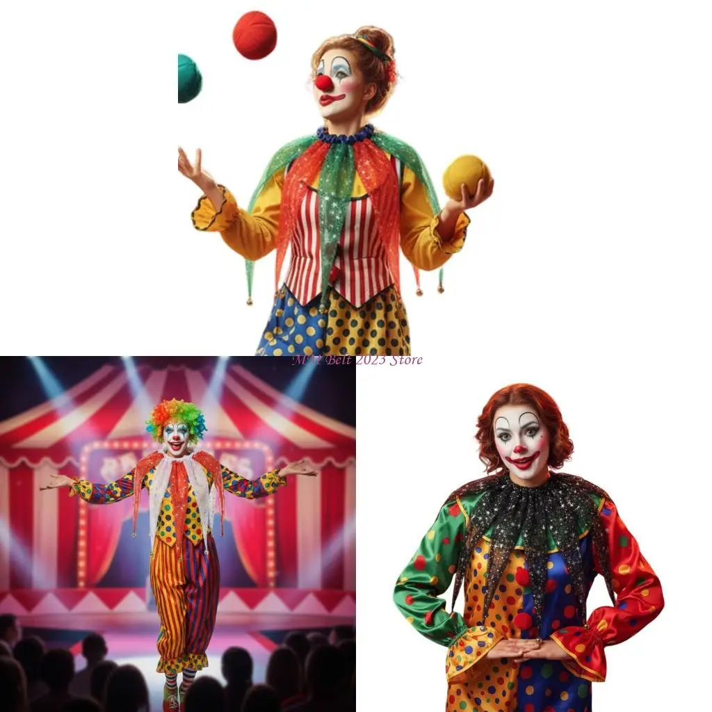 49me-stretchable-clown-collar-accessory-practical-nylon-false-collar-for-adults-kids