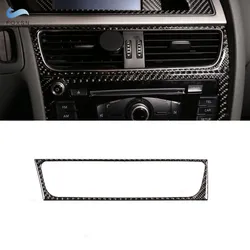 For Audi A4 B8 A5 Q5 2010 2011 2012 2013 2014 2015 2016  Center Control Air Conditioner Outlet Frame Cover Trim Carbon Fiber
