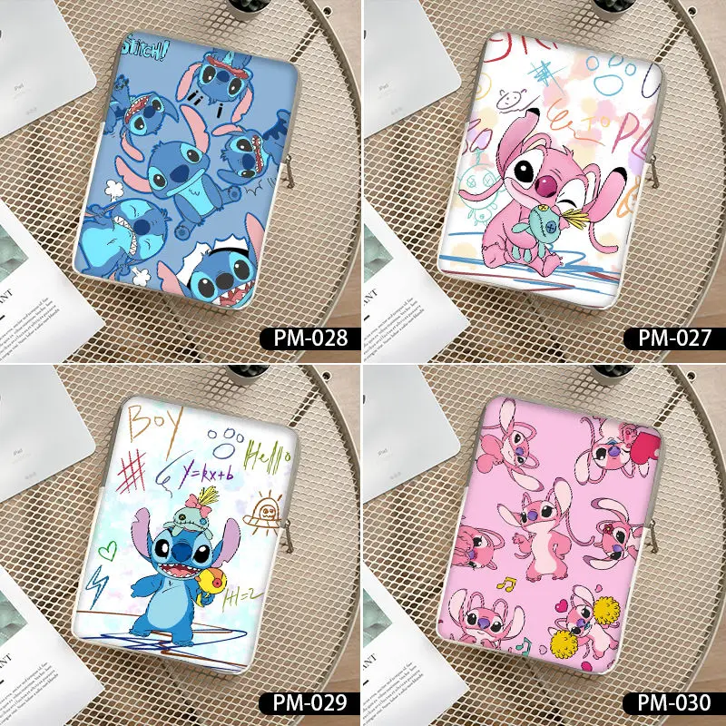 Disney Stitch Laptop Bag Case for Lenovo Apple Huawei Matebook 11 12 13 14 15 Inch Waterproof Lilo and Stitch Storage Bag Gift