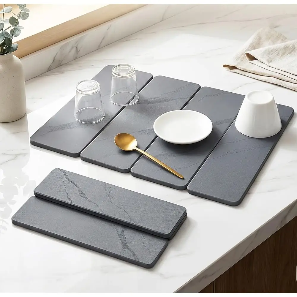 

Free ShippingStone Drying Mat for Kitchen Counter,24\×16\ Diatomaceous Earth Dish Drying Mat, Absorbent Drying Stone Mat for Mod