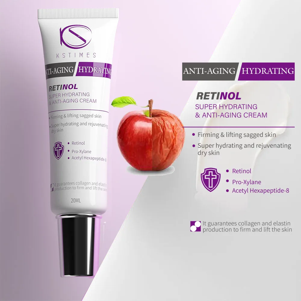 Retinol & Proxylane Collagen Day Cream Anti Aging Restoring & Hydrating Moisturizer Reduces Fine Lines Evens Tone Anti-Aging