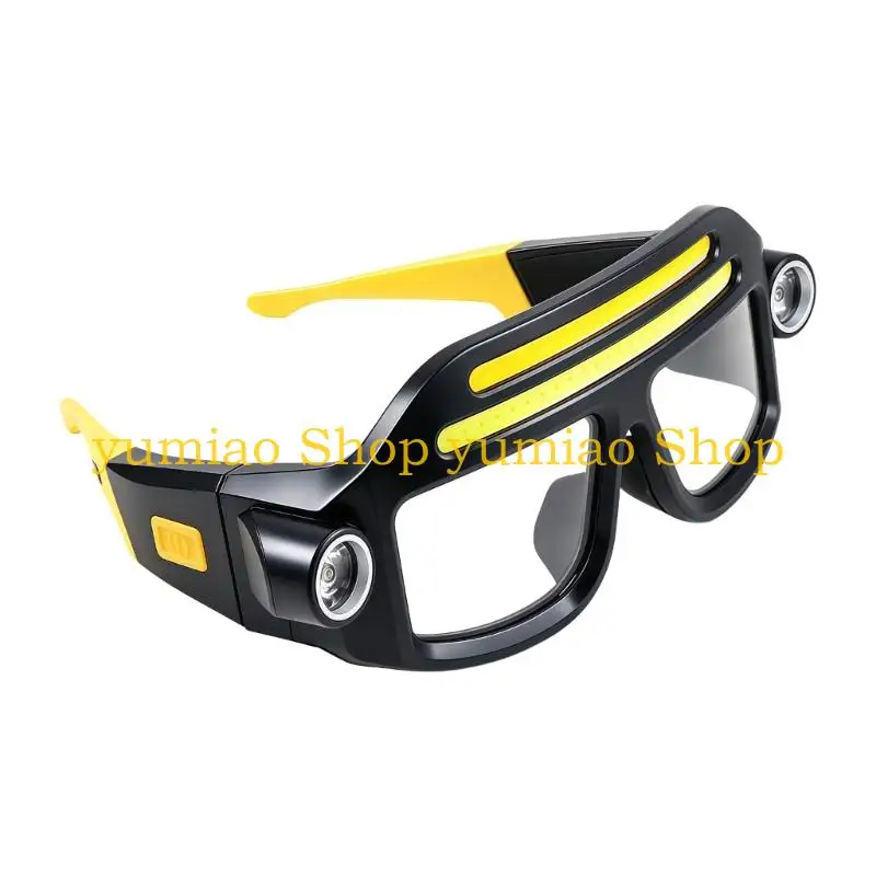 587B Type C Camping Work Glasses with Side Spotlights and USB Charging Use