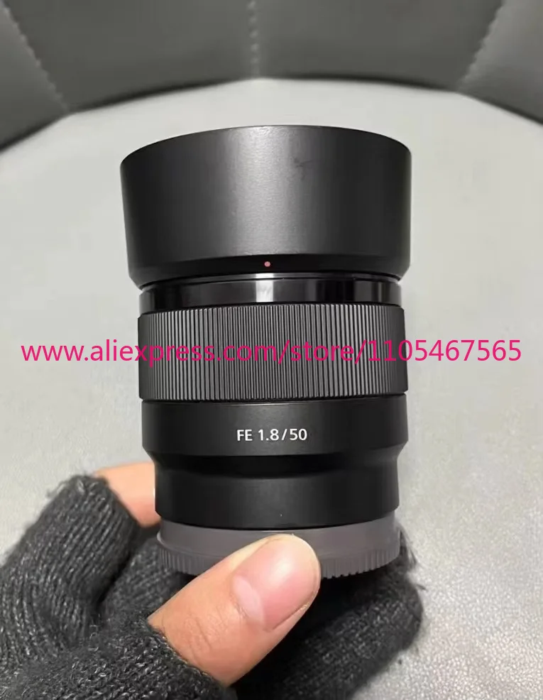 1PCS used standard lens FE 50mm F1.8 prime lens E mount camera, full frame size camera