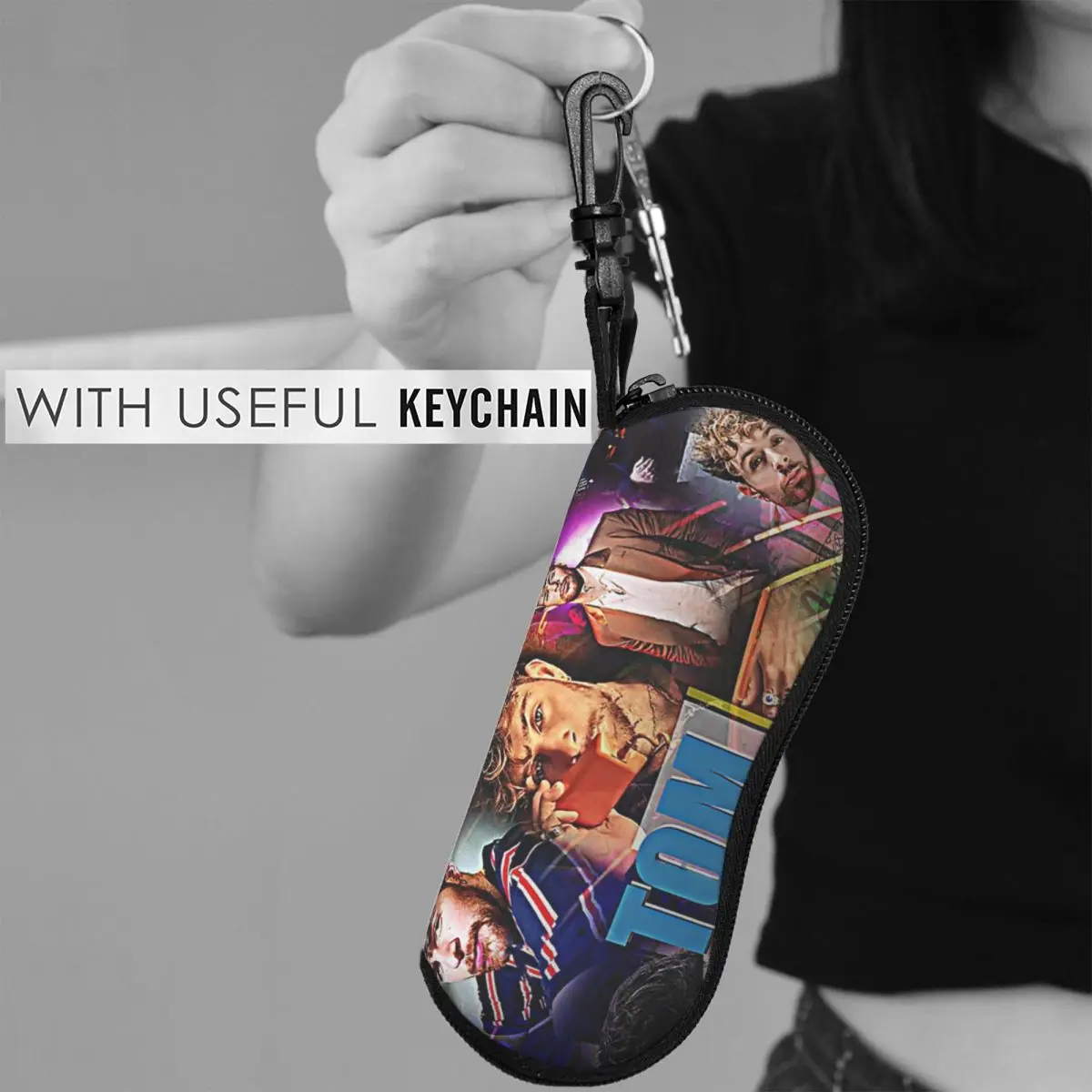 トム・グレナン シェル メガネケース 保護サングラスボックス 女性 男性 ソフト眼鏡バッグ ポーチ