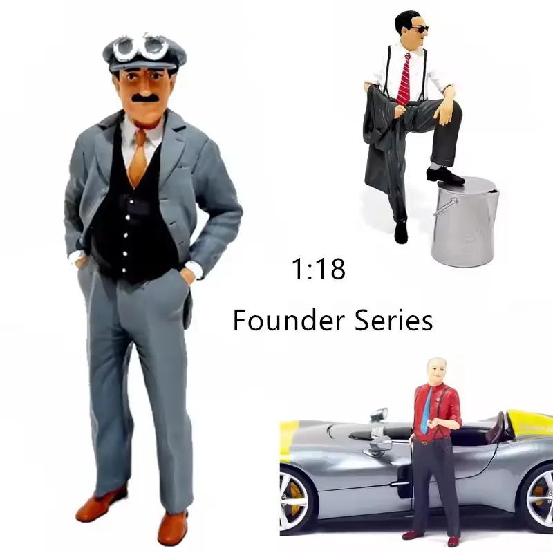 

Масштабная модель из смолы 1:18: Коллекционная фигурка основателя итальянских/немецких люксовых спортивных автомобилей для демонстрации и игр