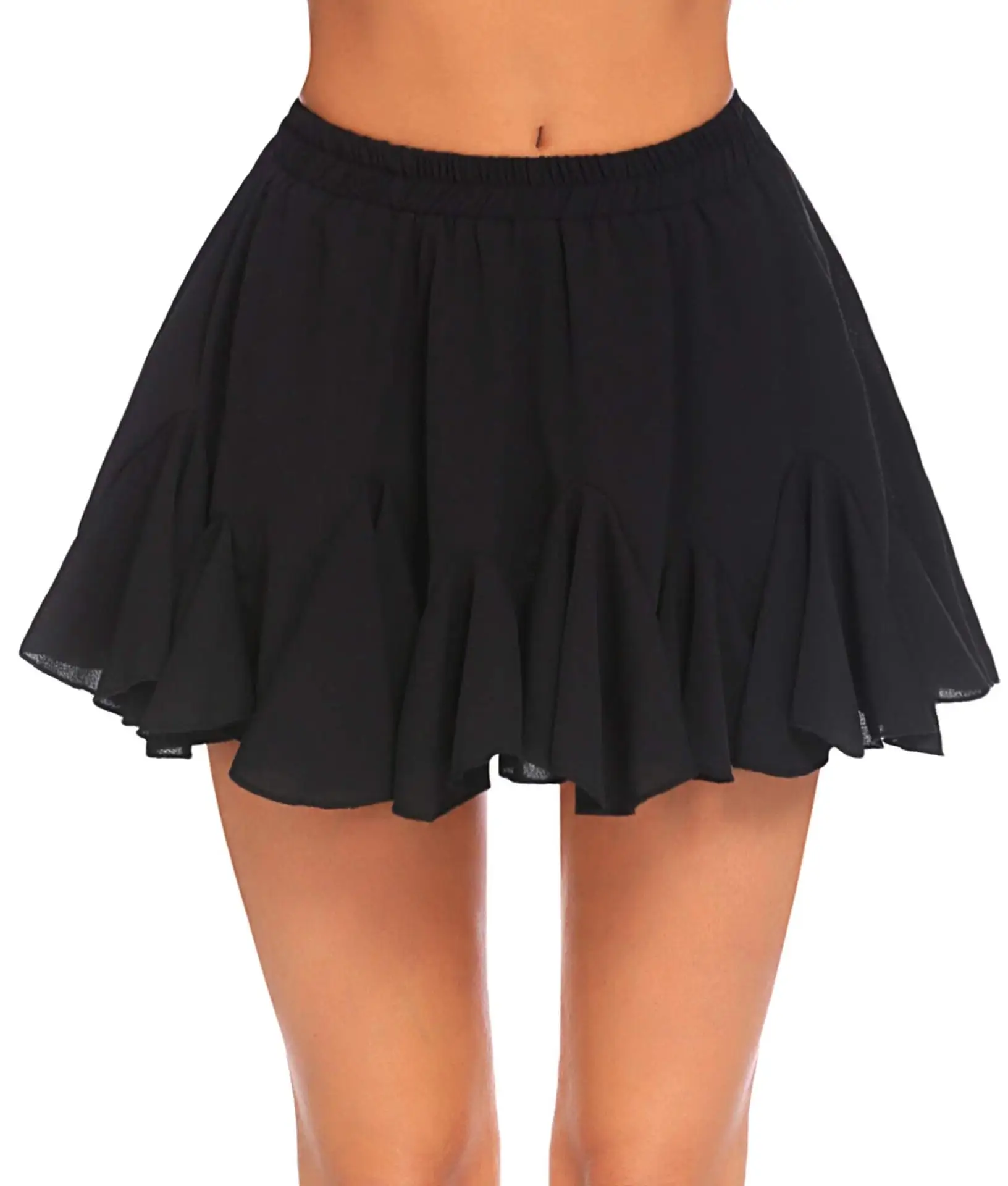 Summer 2025 Women's Bohemian Ruffled Mini Skirt Floral Casual Sports Resort Style New Arrivals