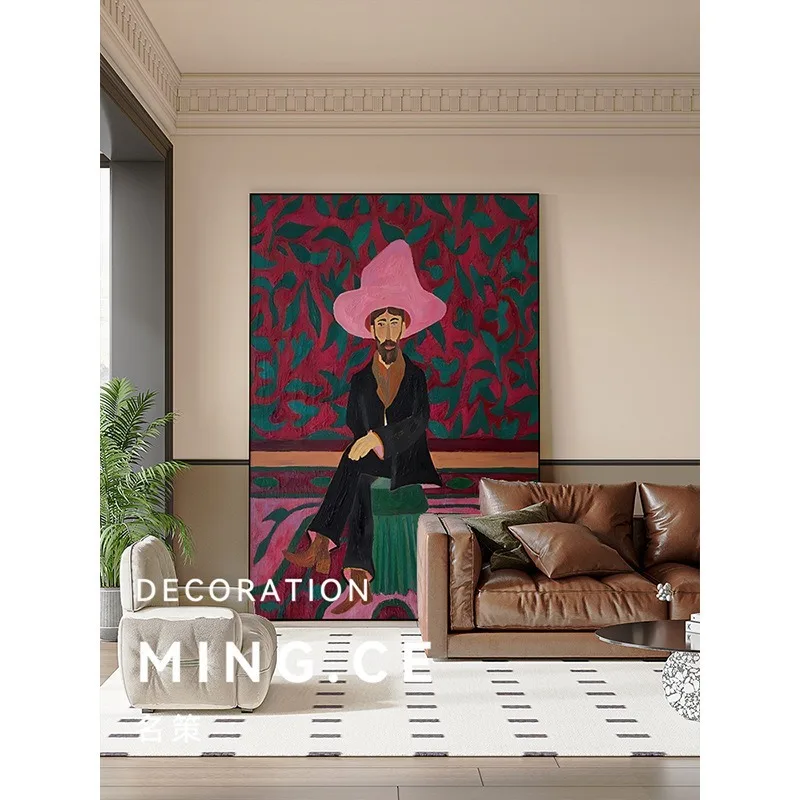 

Oil painting style abstract frameless canvas core artistic wallpaper, multiple sizes, please refer to the actual purchase size