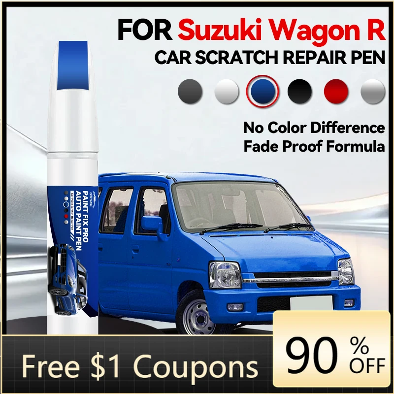 Suzuki Wagon R Car Paint Repair Pen - Blue 048 Red Blue