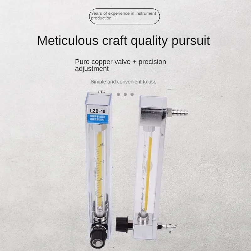LZB-3WB แก้ว Rotameter Flowmeter LZB-6 LZB-4 LZB-10 แก๊ส Flow Meter