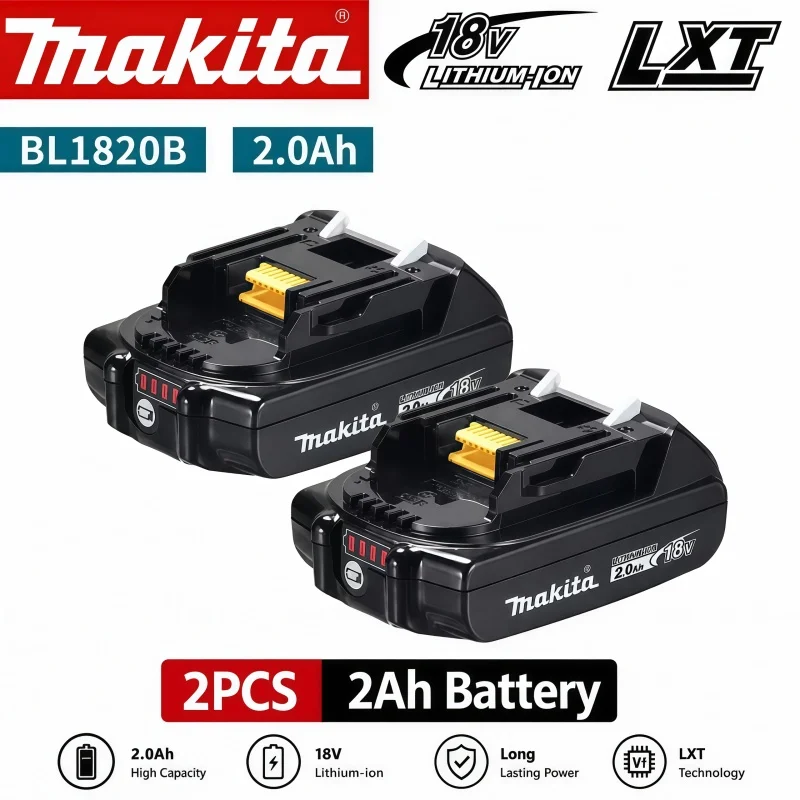 Genuine Makita 18V Battery 6ah,With Battery Indicator Rechargeable Makita Battery,BL1830 BL1840 BL1850 Power Tool Battery image 3