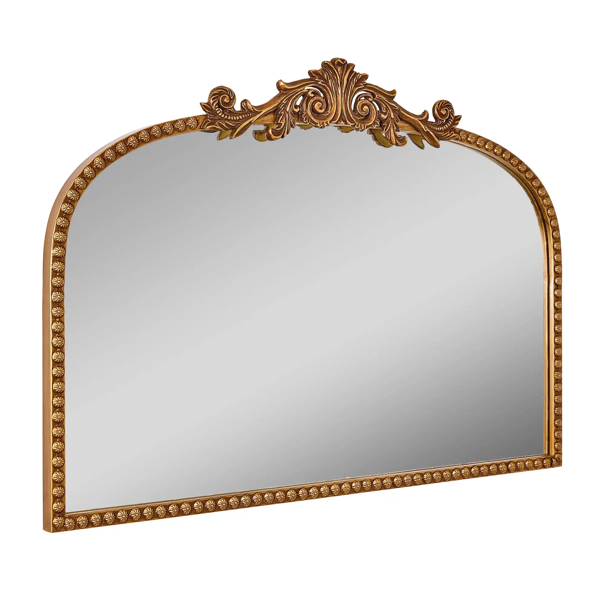 

24" x 34" Gold Traditional Arch Decor Mirror