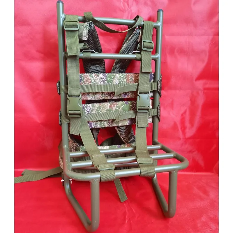 Fire Rescue Back Frame High Strength Aluminum Welding Heavy Loading Carrier Mountaineering Adventure Camping 1pcs