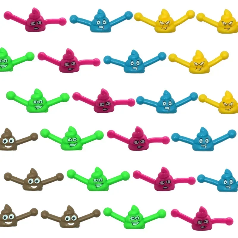 10pcs Funny Fake Poop Slingshot Launcher Party Party Entertainment Birthday Party Party Funny Trick Toys