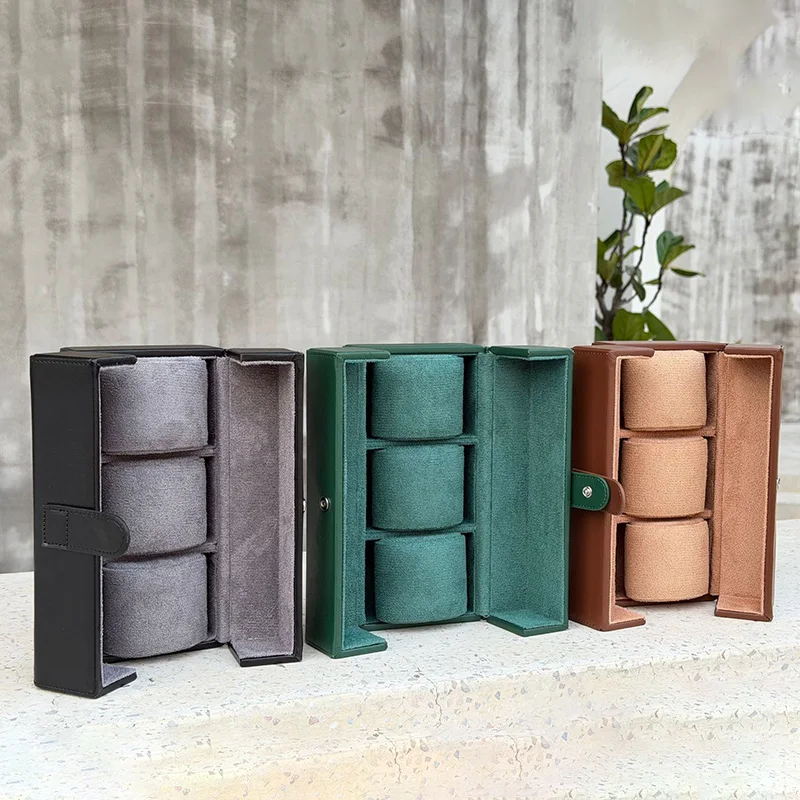 

PU Leather Watch Box Luxury Minimalist Storage Boxes Dustproof Collection Protect Display Case Mechanical Watches Showcase Box