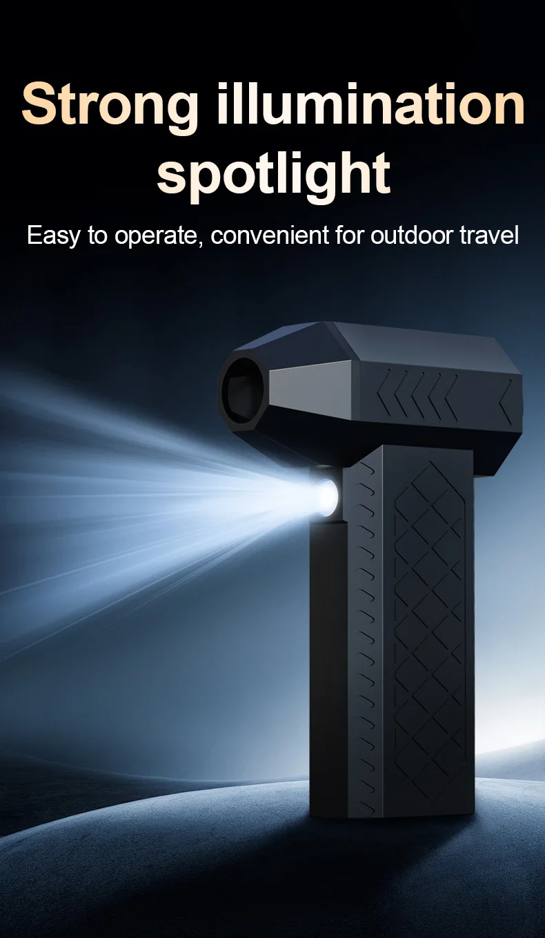 พัดลมเทอร์โบเจ็ท 130000 รอบต่อนาที เครื่องเป่าลมไฟฟ้าพร้อมชุดดูดฝุ่น ชาร์จผ่าน USB พัดลมเป่าฝุ่นเทอร์โบสำหรับทำความสะอาดคีย์บอร์ดคอมพิวเตอร์