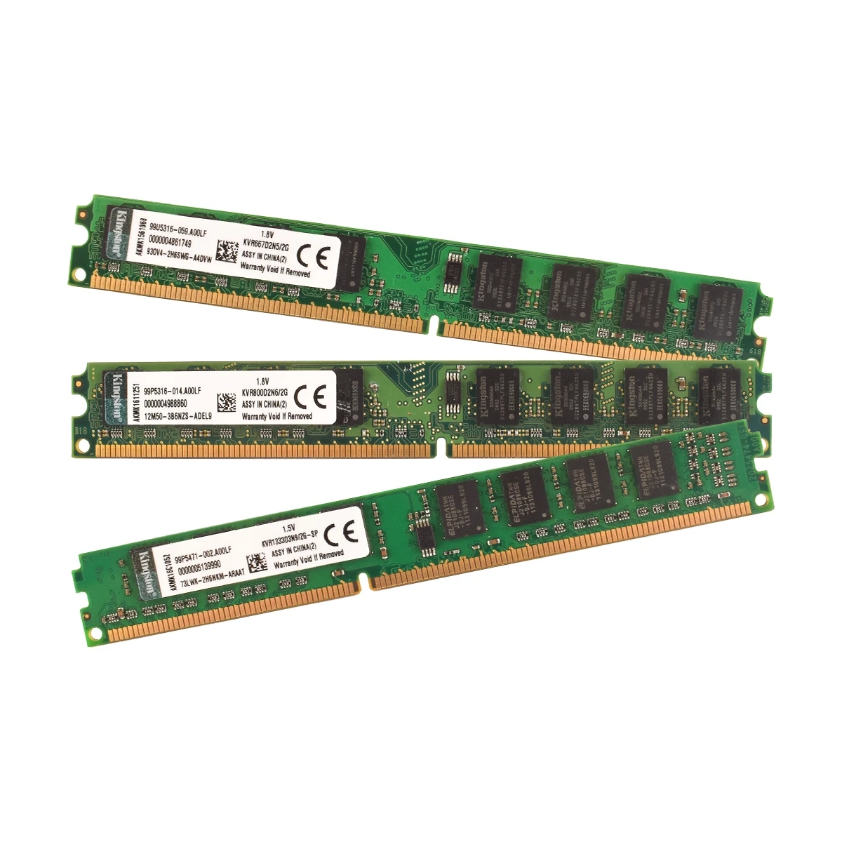 Kingston DDR2 2GB 667MHz 800Mhz PC2-5300 PC2-6400 DDR3 2GB 1333MHZ PC3-10600 Model pamięć stacjonarna