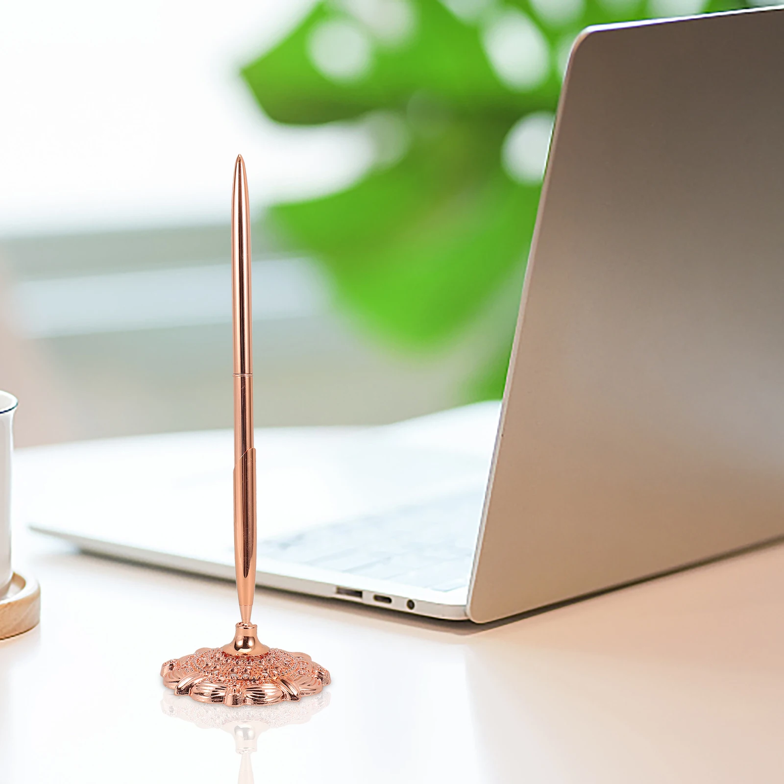 

Creative Vertical Signature Pen For Office Business Conference Bank Hotel Use Smooth Wear-Resistant Desktop Ballpoint Sign Pen