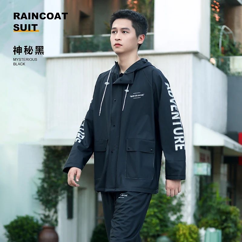 

Men Motorcycle Scooter Raincoat Jacket Cycling Fashion Raincoat Jacket Waterproof Capa Chuva Motociclista Home Garden Poncho