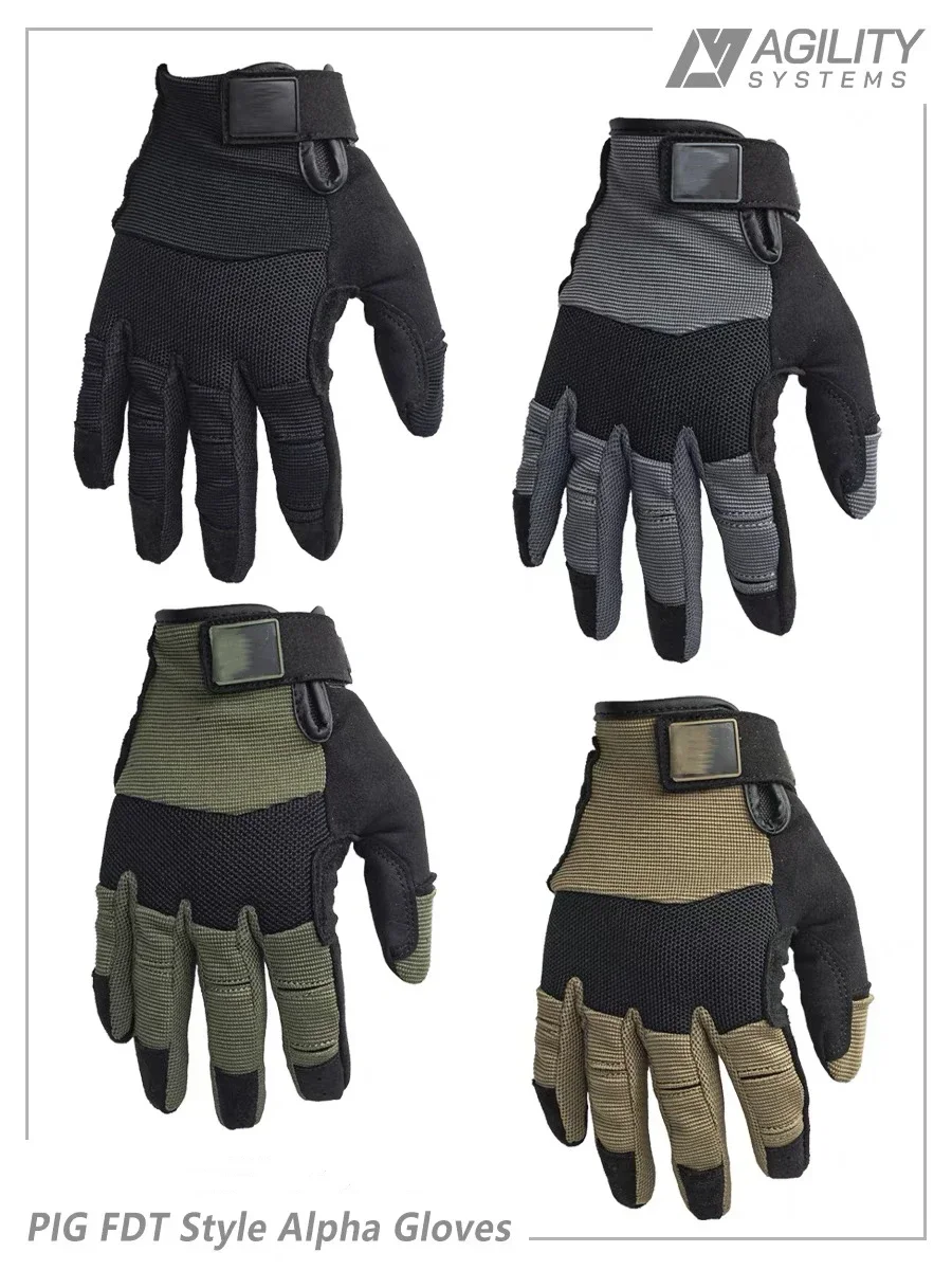 Pig FDT Style Gloves for Outdoor Camping, Breathable, Lightweight, Non-slip, Touch Screen, Riding