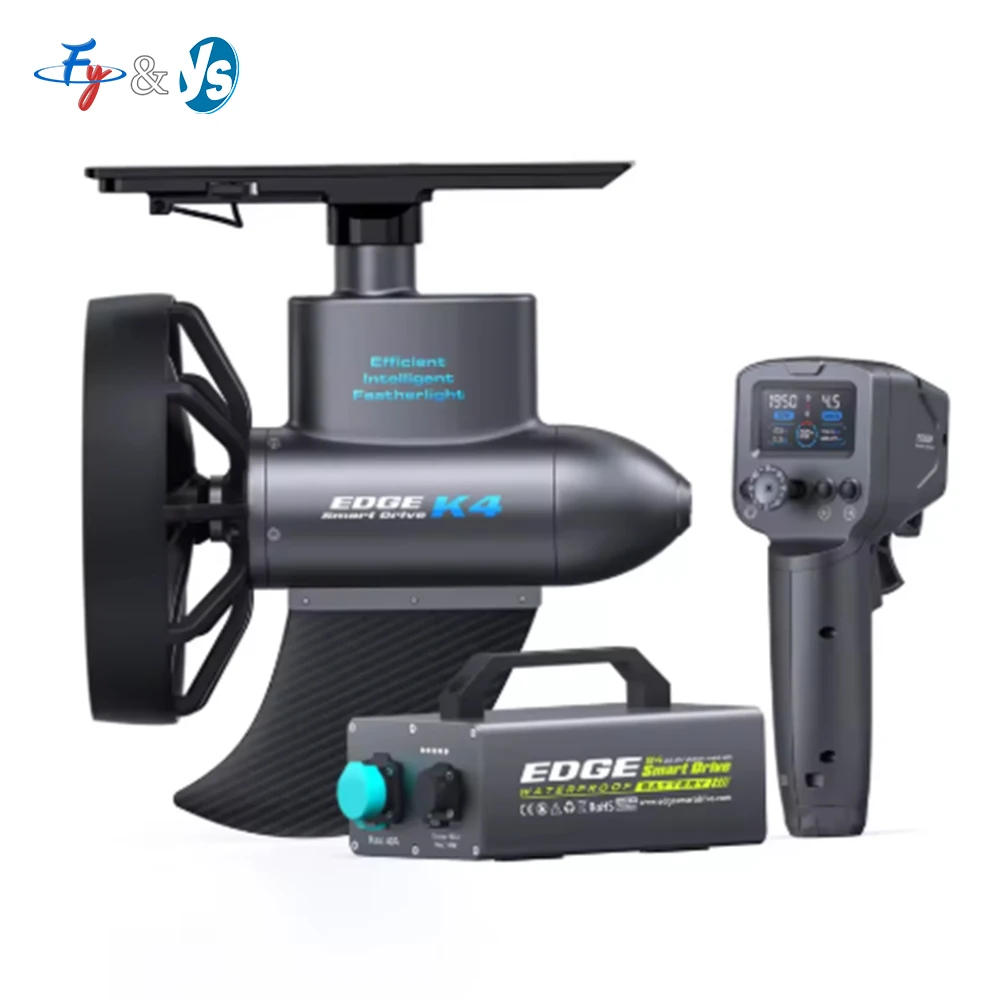 

Smart Drive Electric Kayak Trolling Motor with Wireless Remote Control, Brushless Underwater Thruster for Fishing and Surfing