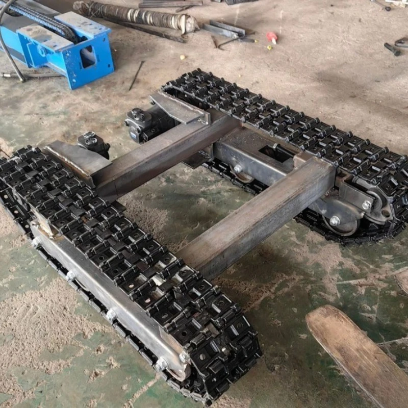 

Гусеничное шасси 800 мм с гидравлическим дистанционным управлением, грузоподъемность 500 кг, для садоводства и инженерных работ