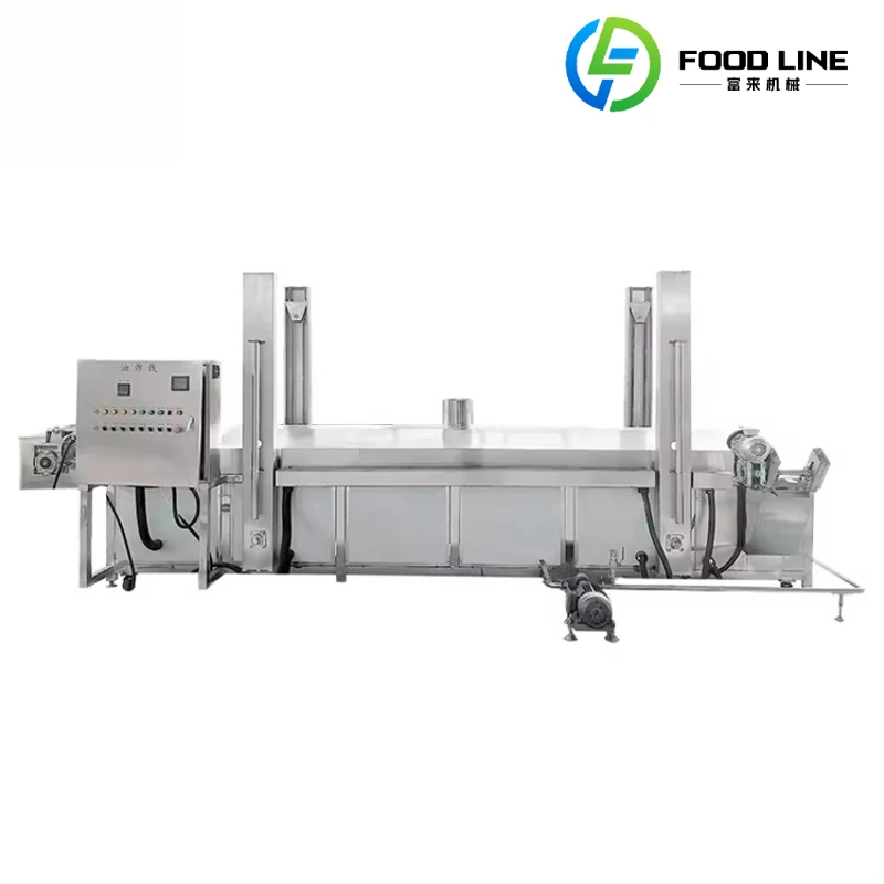 Customized Full Automatic Continuous Fryer Machine for French Fries Chips Chicke Peanut Potato Deep Frying Production Line