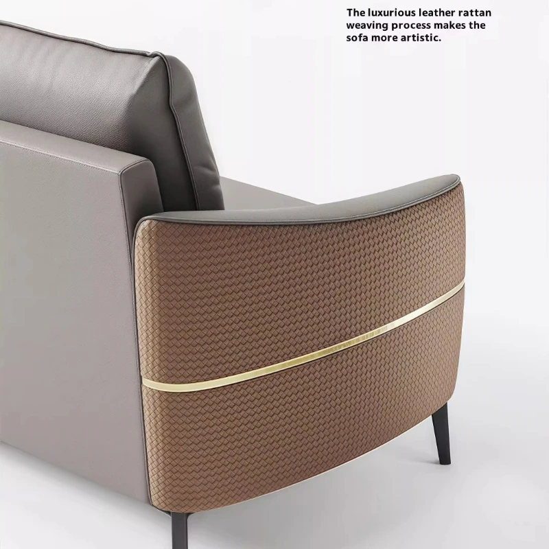 โซฟาโซฟาเฟอร์นิเจอร์ L รูปโซฟาเตียง Recliner หนังห้องนั่งเล่นเฟอร์นิเจอร์โซฟาโซฟาโมเดิร์นเบาะห้องรับแขก Divano