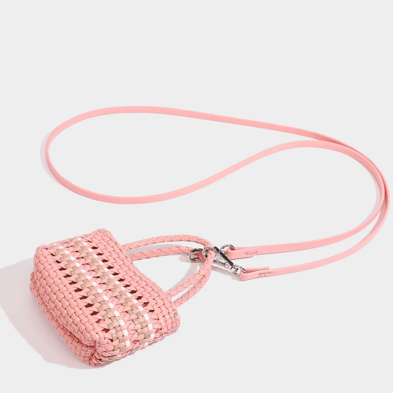 Handwoven Beach Tote Bag For Women Luxury Designer Handbag Purse 2026 New In PU Handle Hollow With Mini Pocket Underarm Shoulder