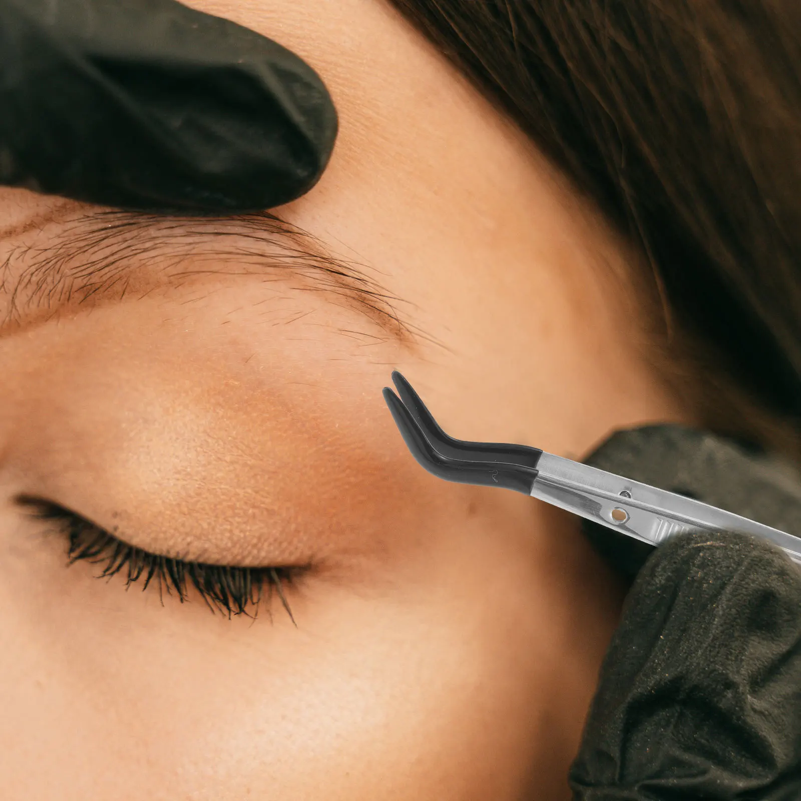 2 pezzi pinzette per timbri in acciaio inossidabile leggero non magnetico strumenti di lavorazione applicatore per ciglia pinzette per ciglia finte precisione