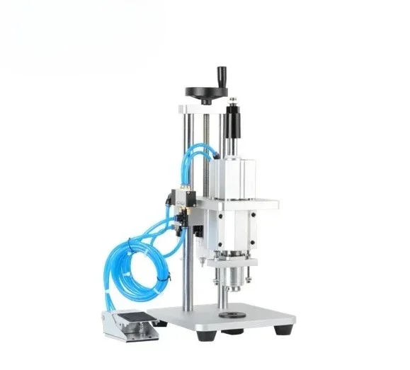 

Pneumatic Aluminum Metal Vial Crimper Plastic Capping Sealing Bottle Locking Machine Pneumatic Perfume Bottle