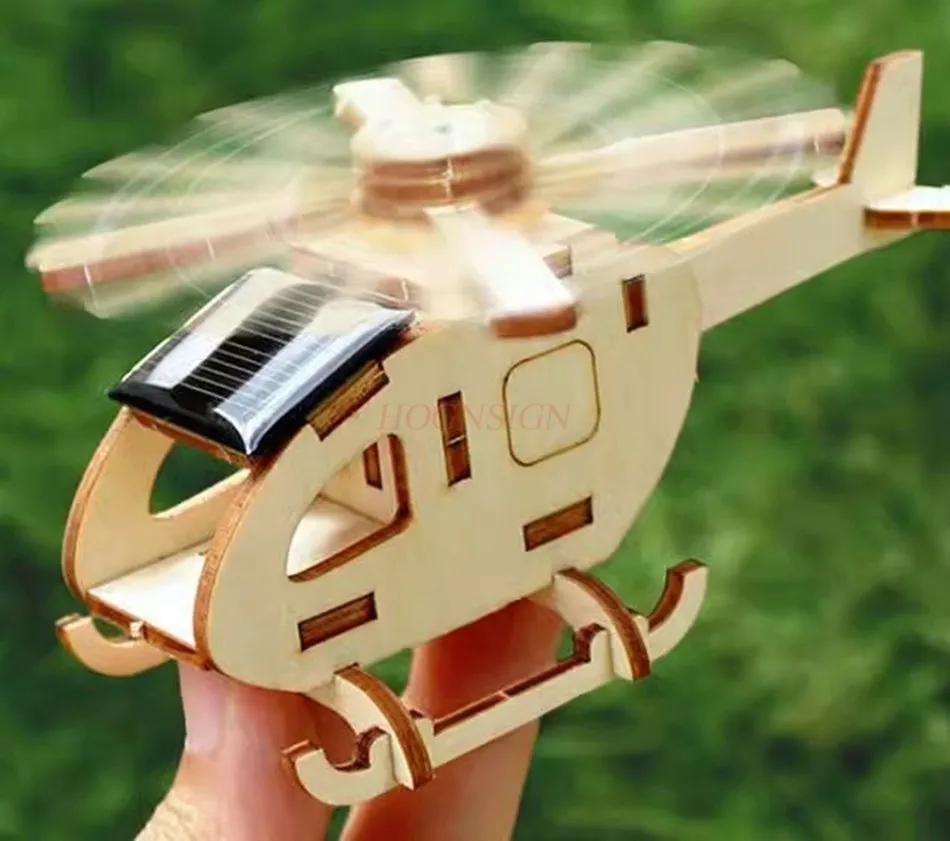 1 set Physics Experiment DIY Materials Children's Technology Small Maker Solar Helicopter Scientific