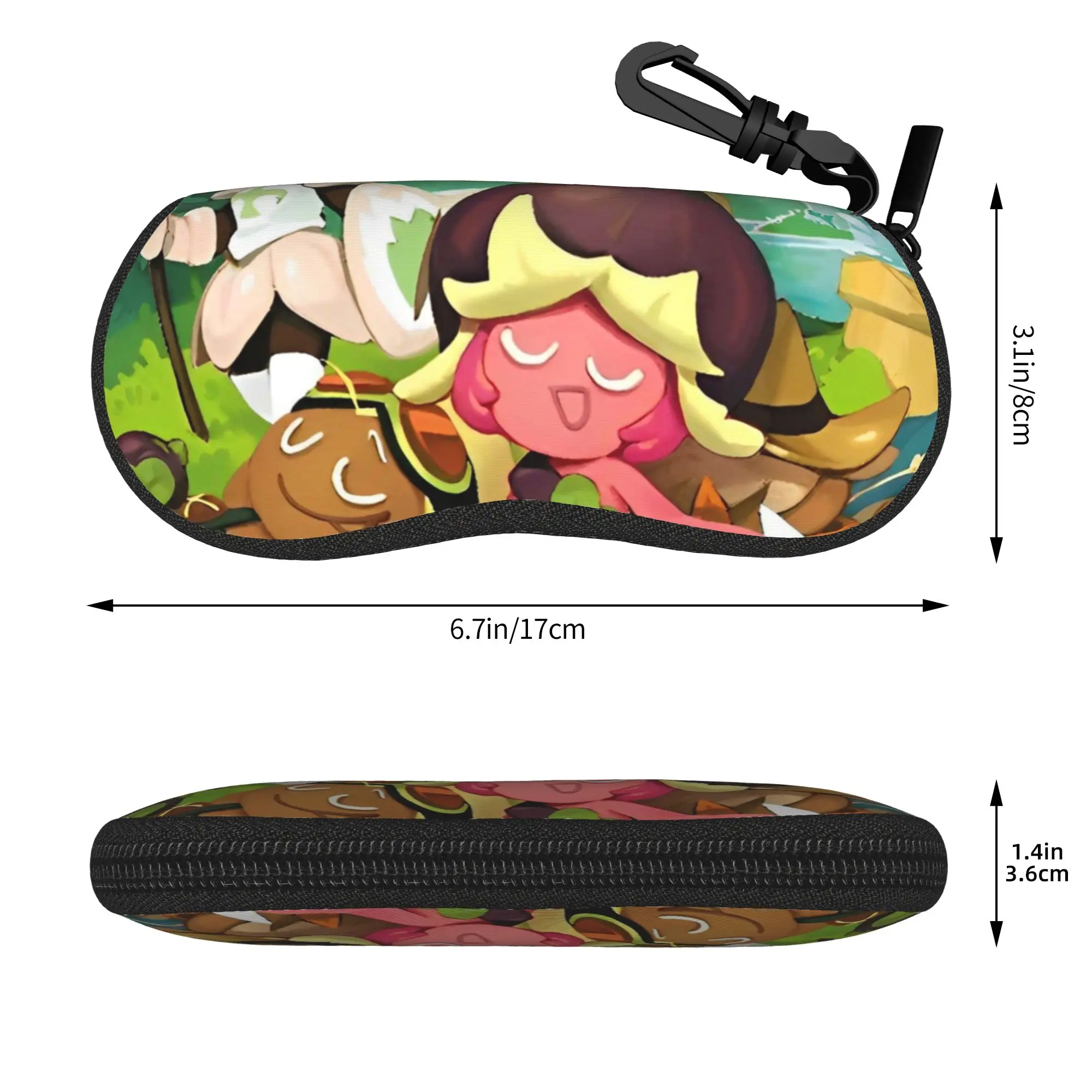 Cookie Run Kingdom Characters Glasses Case Unisex Travel Box Gacha Game Eyewear Protector Glasses Box
