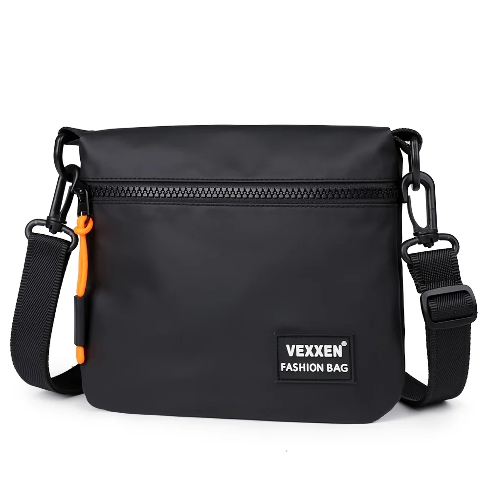 Neue mehrschichtige Unisex-Umhängetasche mit Reißverschluss, lässige Crossbody-Tasche, trendiger Herrenrucksack, wasserabweisend – Detail 6