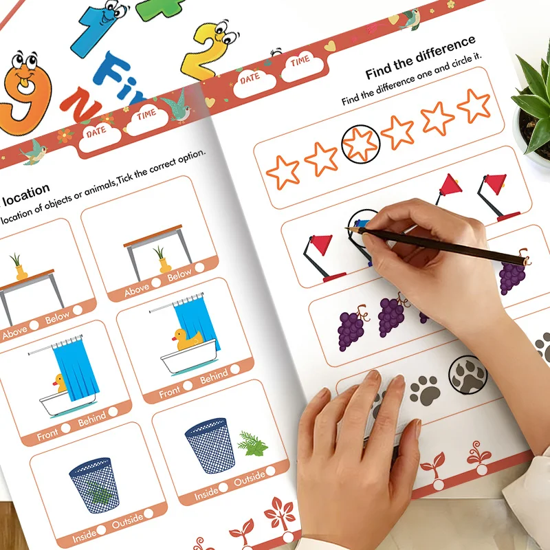 Children's Digital Thinking Enlightenment Workbook, Cognitive Connections Find Similarities, Whole Brain Development Training