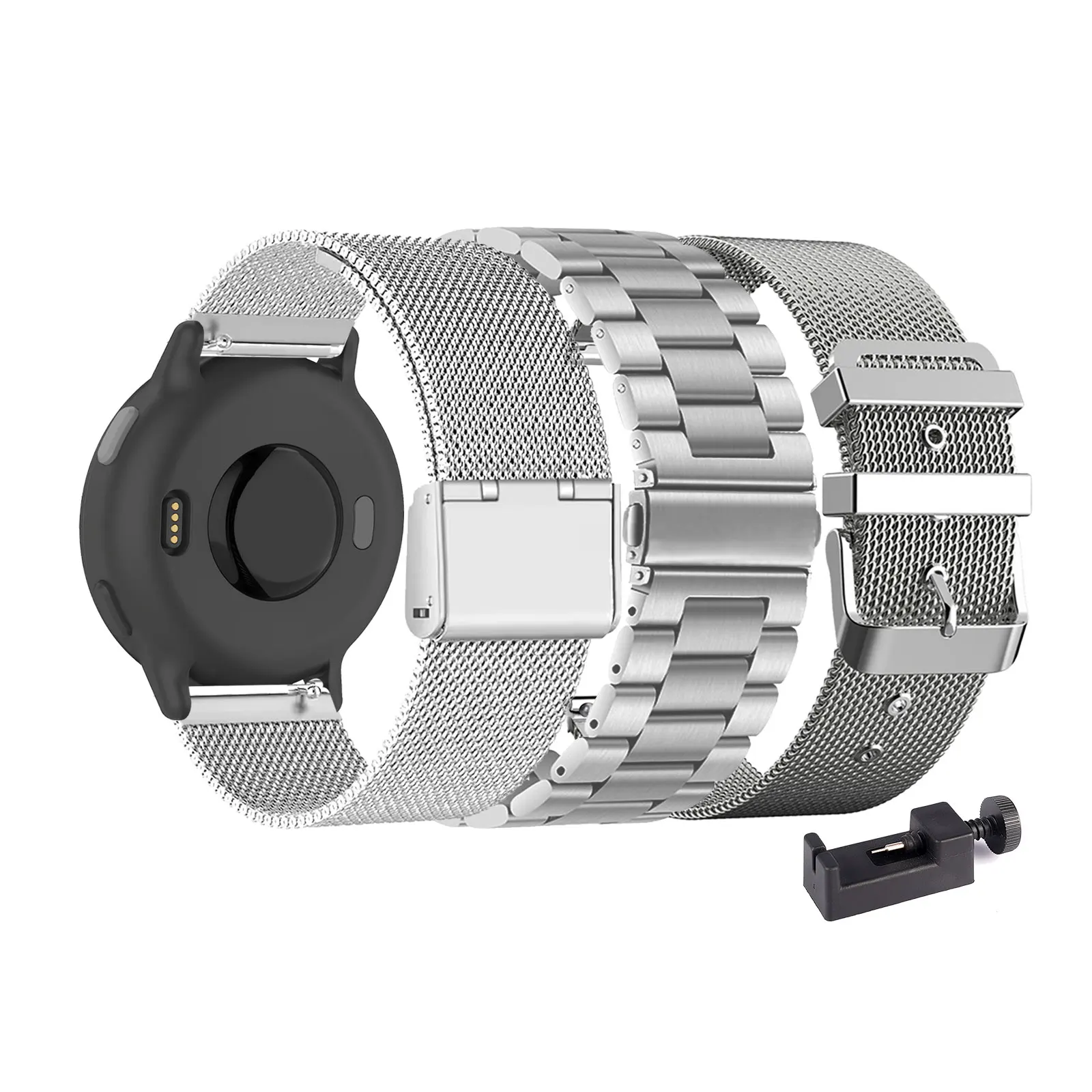 

3 шт. металлических ремешков для Garmin Venu/Venu 2 Plus/Venu Sq/Venu Sq Music/Venu Sq 2/Venu Sq 2 Music, ремешок для мужчин и женщин