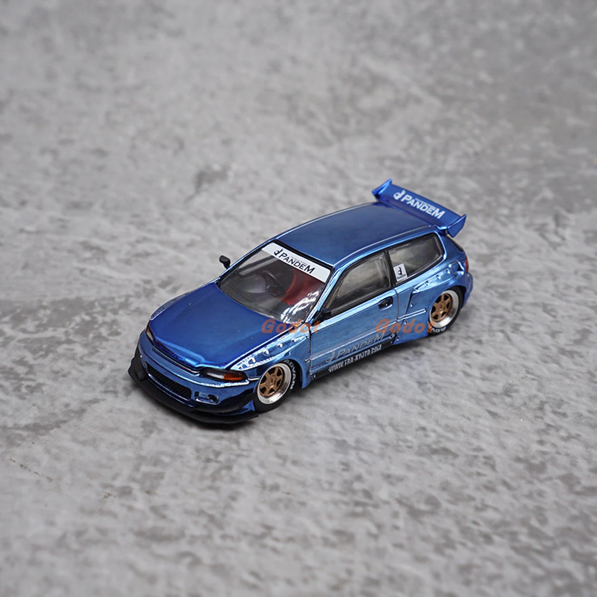 ポップレース-1-64スケール-ダイキャスト合金-ブルー-シビック-eg6-おもちゃ-レーシングカー-モデル-クラシック-ノスタルジア-大人向けギフト-記念品-静態ディスプレイ
