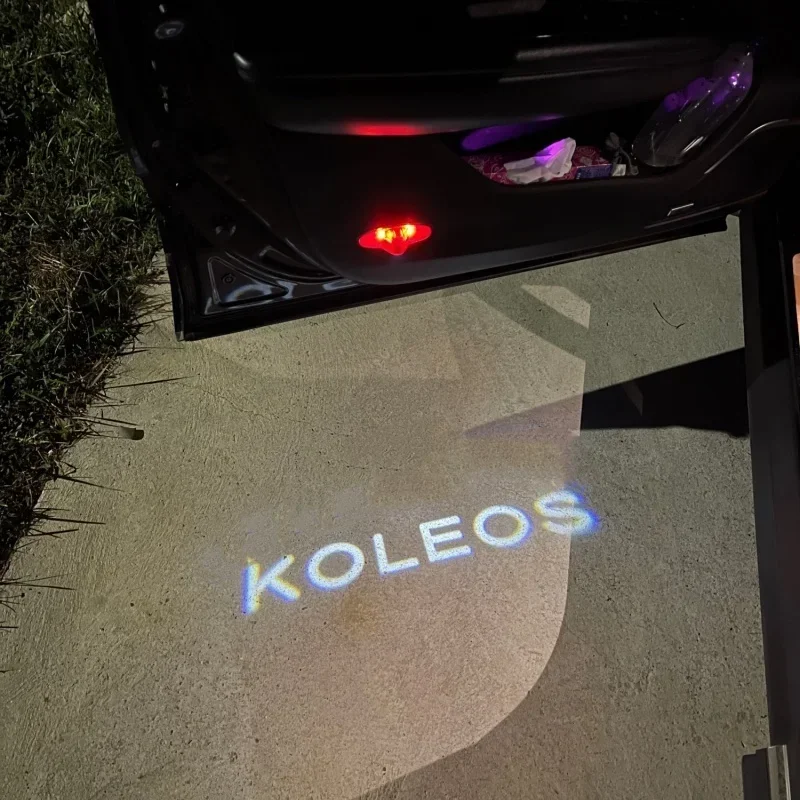 

For Renault Koleos 2007-2022 2023 2024 LED Car Door Logo Projecteur Light Car Styling Welcome Courtesy Lamp Car GoodsAccessories