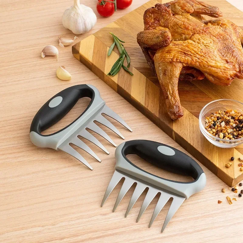 Stainless Steel Meat Shredder Claws For Shredding Pulling Pork Chicken Beef Turkey Forks Food Processor Kitchen Utensils - zdjęcie 1