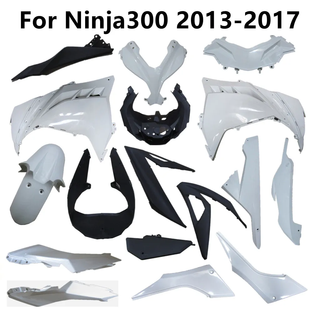 

Детали обтекателя кузова Комплект левый правый ABS для Ninja300 2013-2014-2015-2016-2017 неокрашенные пластиковые детали для мотоцикла 13-17